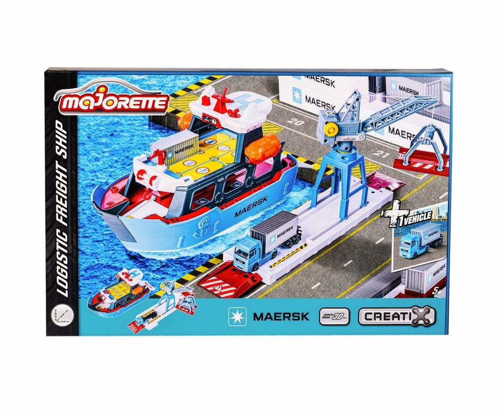 Majorette Bauernhof Playset Spielzeug Hafen mit Container Produktbild 