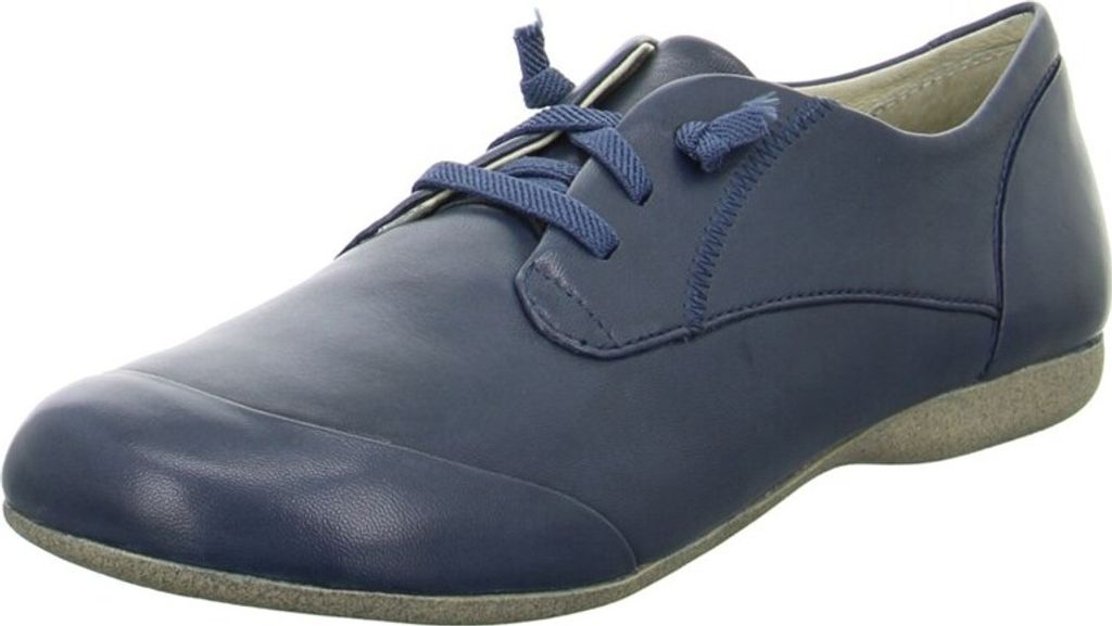 Hittcher Damen Schnürschuhe Sportlich Gummisohle blau Produktbild 