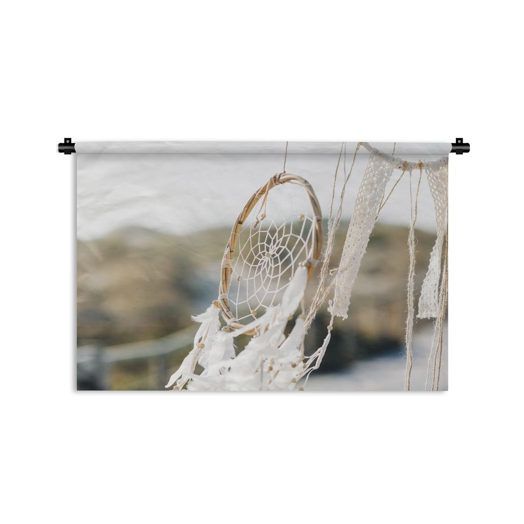 MuchoWow Wandteppich Wandbehang Ein Traumfänger im Wind 60x40 cm Tapisserie Dekoration Wandtuch - Wanddekorationen