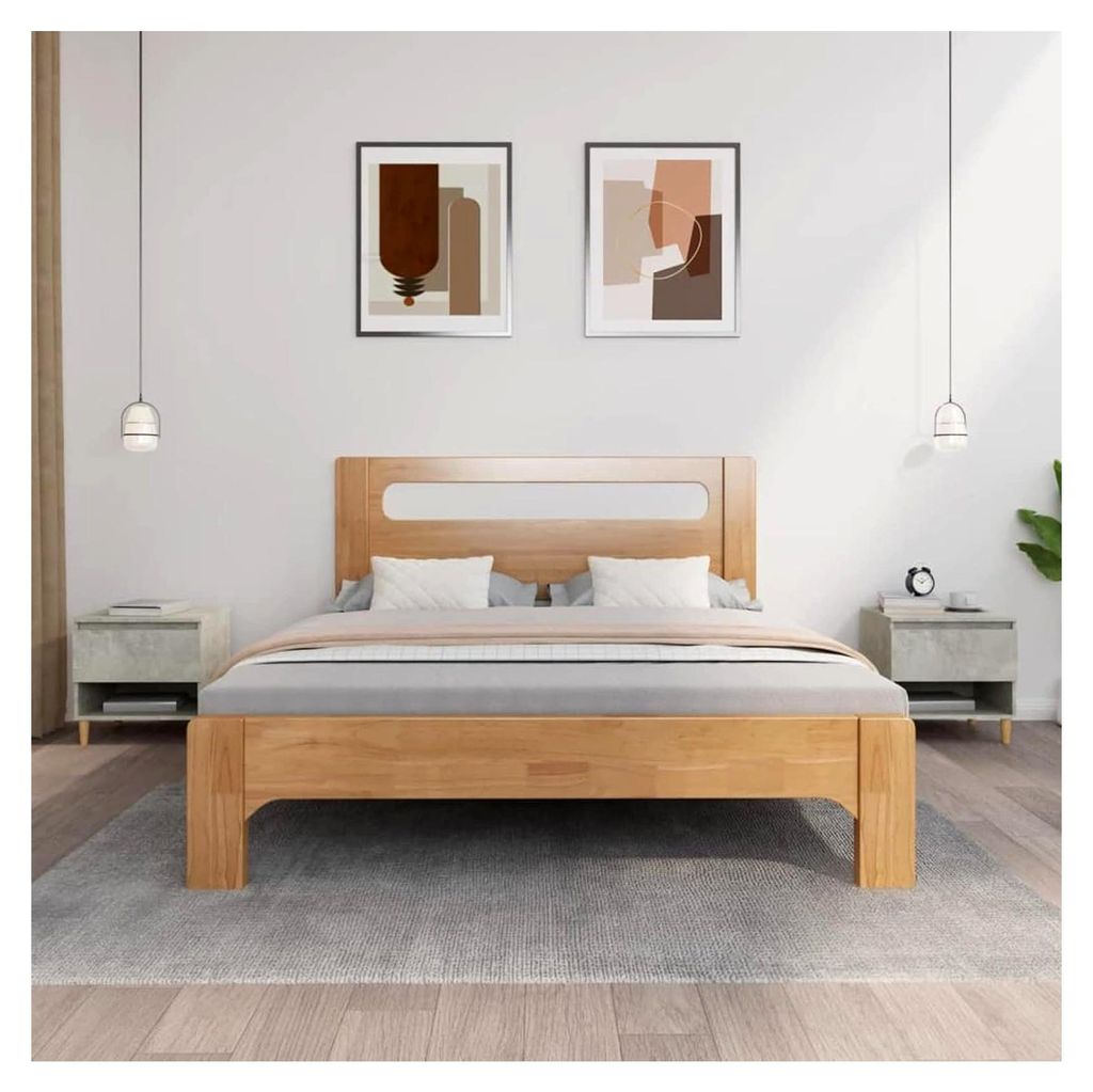 Nachttische 2 Stück Nachtkästchen, Nachtschrank, Nachtkommode, Beistelltisch Schlafzimmer, Betongrau 50x46x50 cm Holzwerkstoff