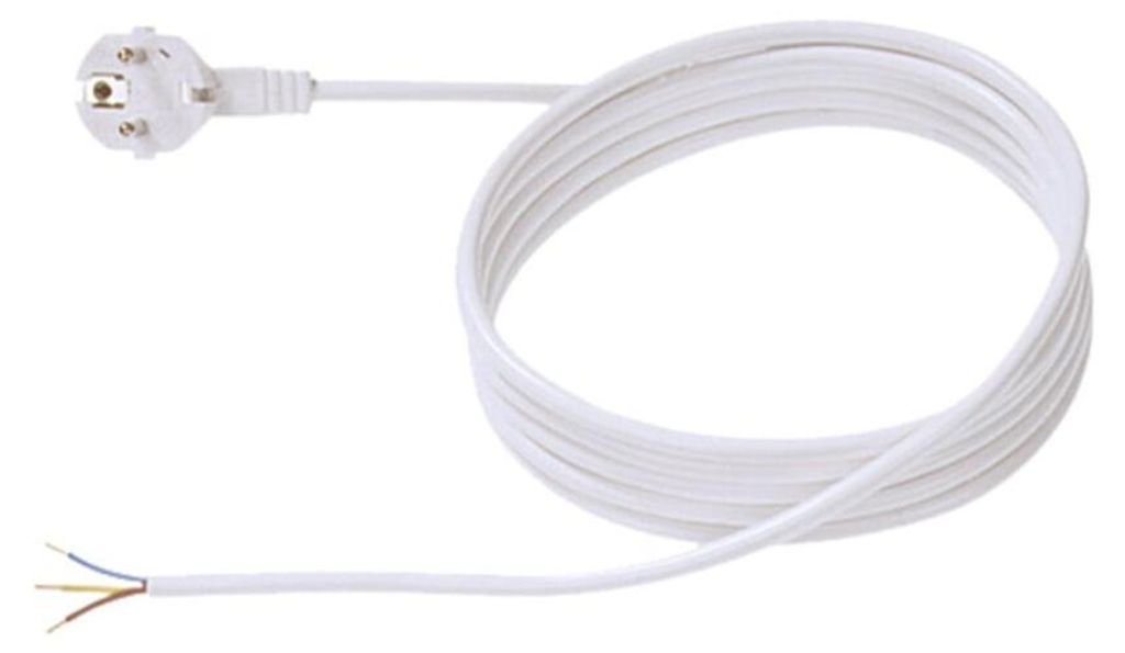 BACHMANN Zuleitung H05VV-F 3G1,0 2m, weiss, unverpackt