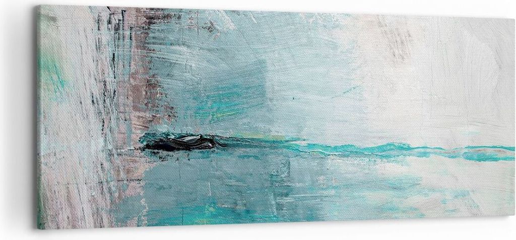Bild auf Leinwand - Leinwandbild - Abstraktion modern - 120x50cm - Wand Bild - Wanddeko - Leinwanddruck - Bilder - Kunstdruck - Wanddekoration - Le...
