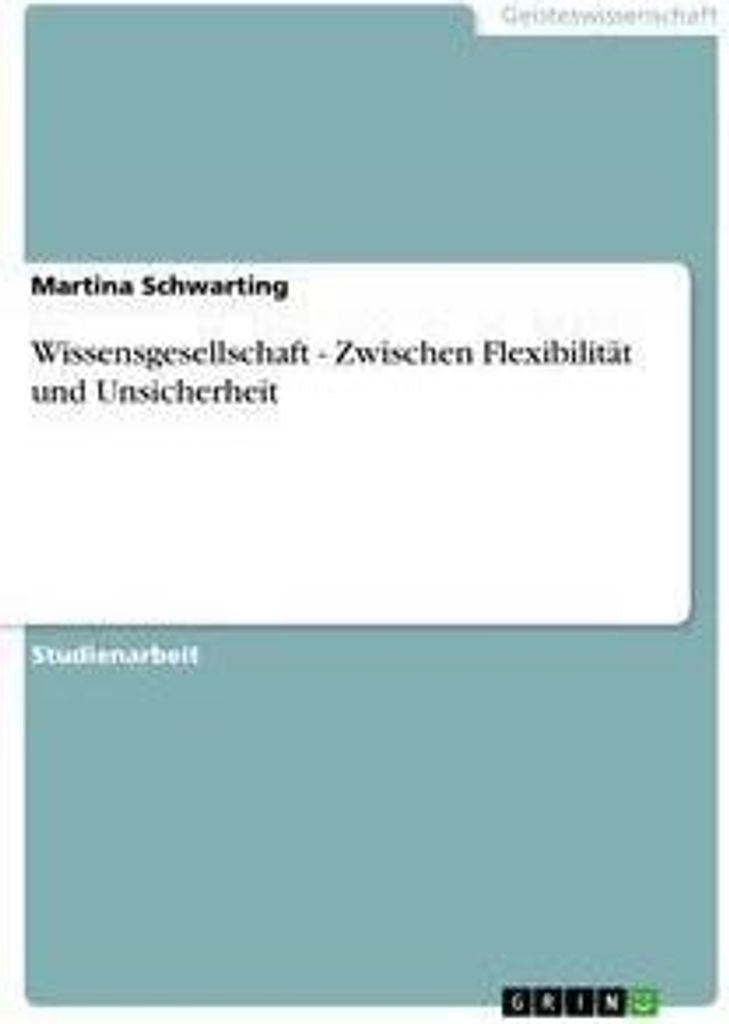 Wissensgesellschaft - Zwischen Flexibilität und Unsicherheit