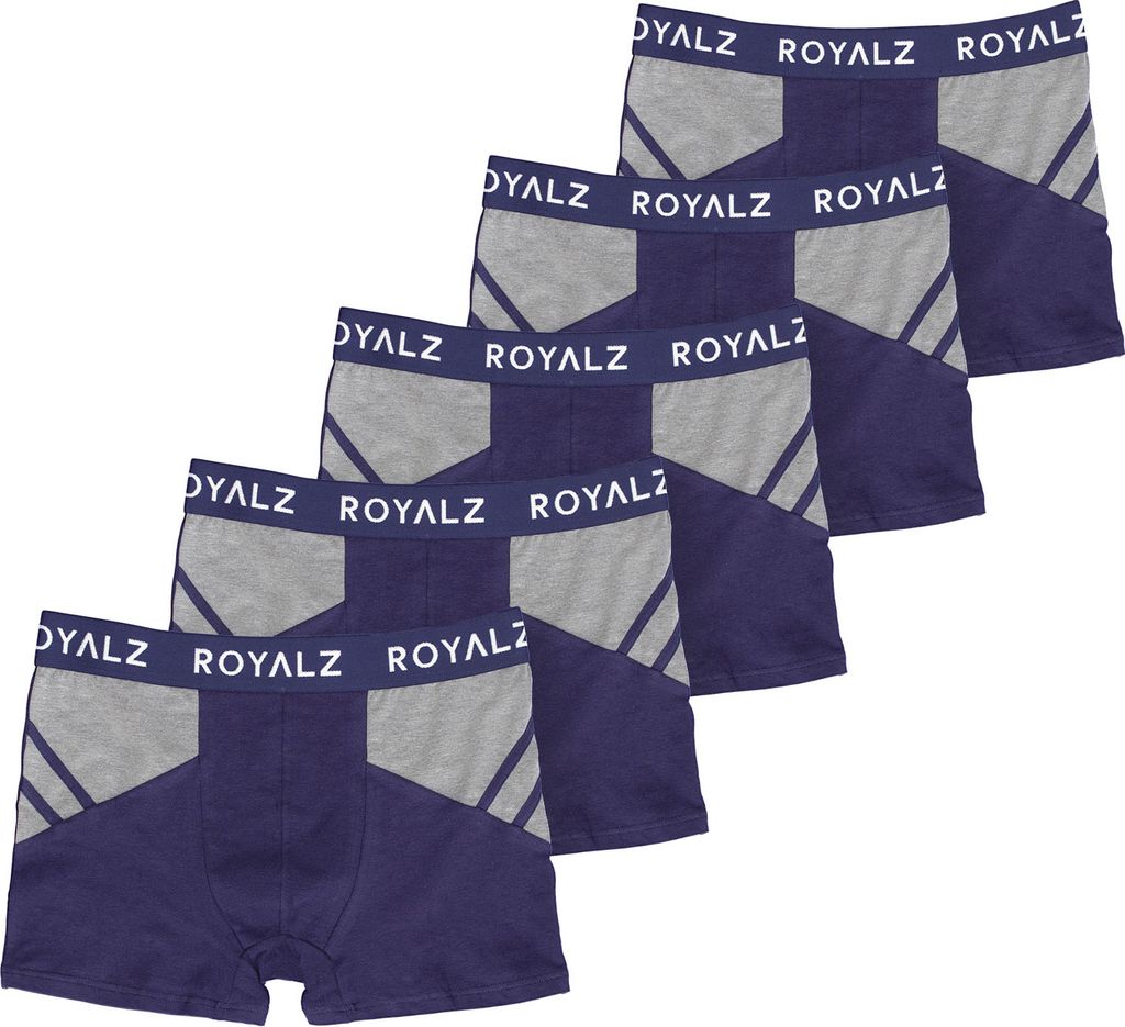 ROYALZ Boxershorts Herren sportliches Design Men 5er Pack Sportiv Männer Unterhosen 5 Set (95% Baumwolle / 5% Elasthan)