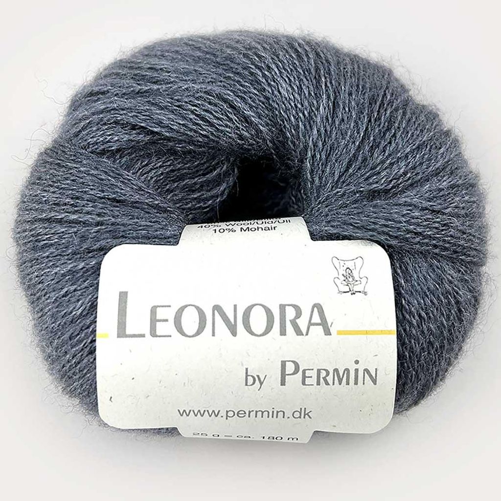 Leonora by Permin – Edles Seide-Wolle-Mohair-Garn (18 grau)