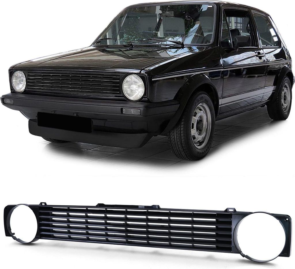 Kühlergrill Sportgrill Grill für VW Golf 1 + Cabrio + Caddy Produktbild 