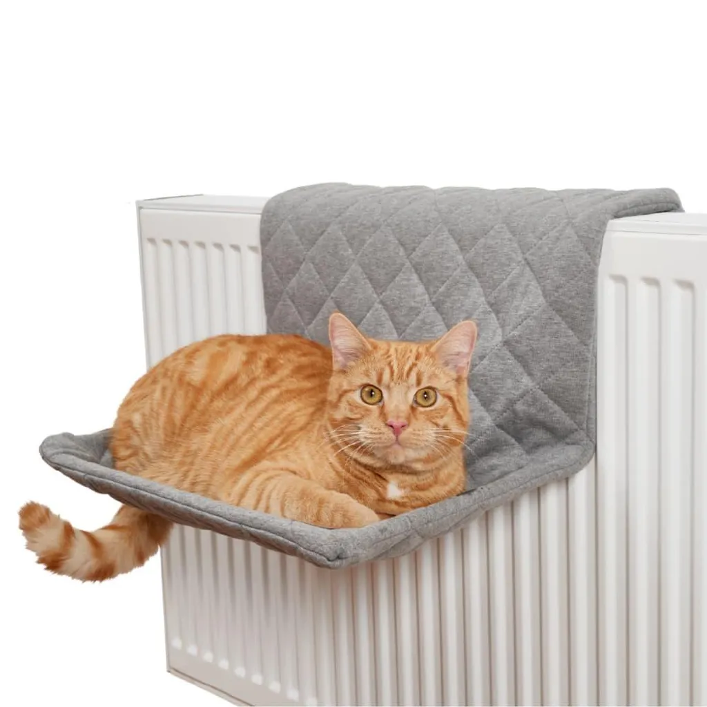 Coussin Chauffant Chat Stable : Fixation Universelle et Peluche Douce