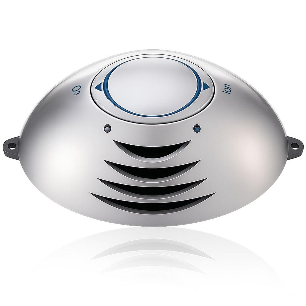 A product shot of an air purifier on a white background.