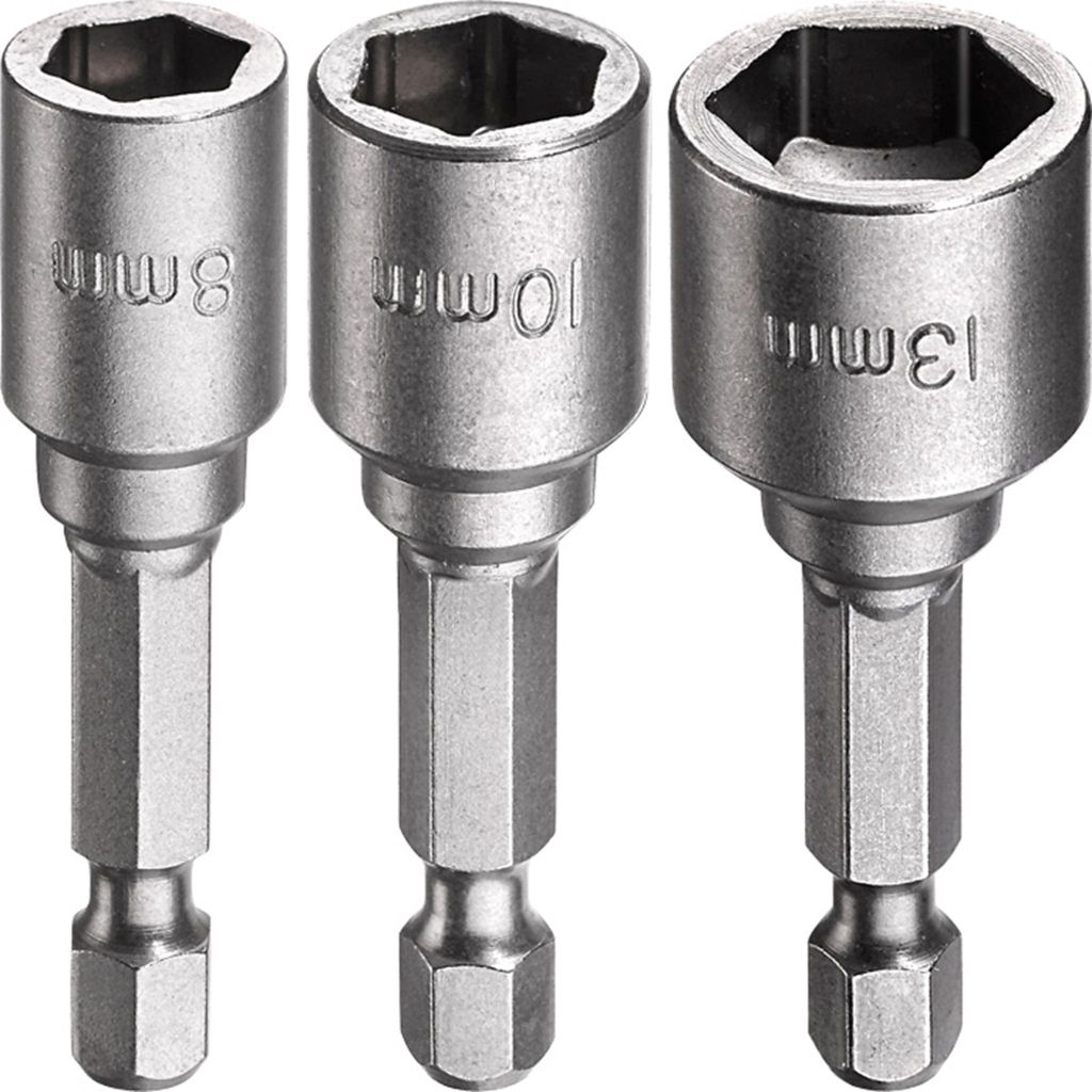 KWB Magnetischer Sechskant-Steckschlüssel Set, 1/4" E6.3, 8,10,13 mm