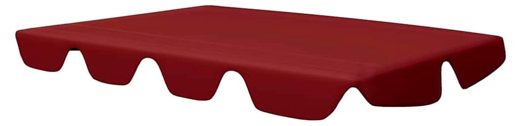 Ersatzdach für Hollywoodschaukel, Weinrot, 150/130x105/70 cm