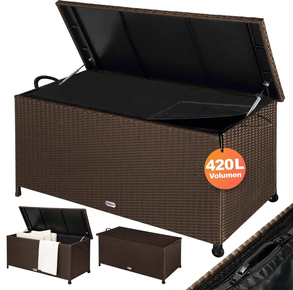 Boîte de rangement jardin pour protéger vos coussins d'extérieur