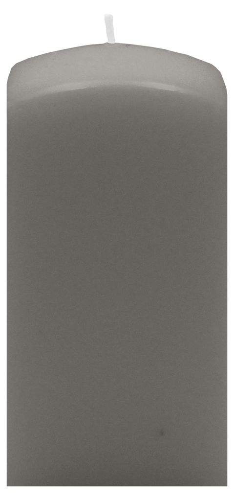 Quader Kerzen Grau 20 x Ø 7/7 cm, 4 Stück