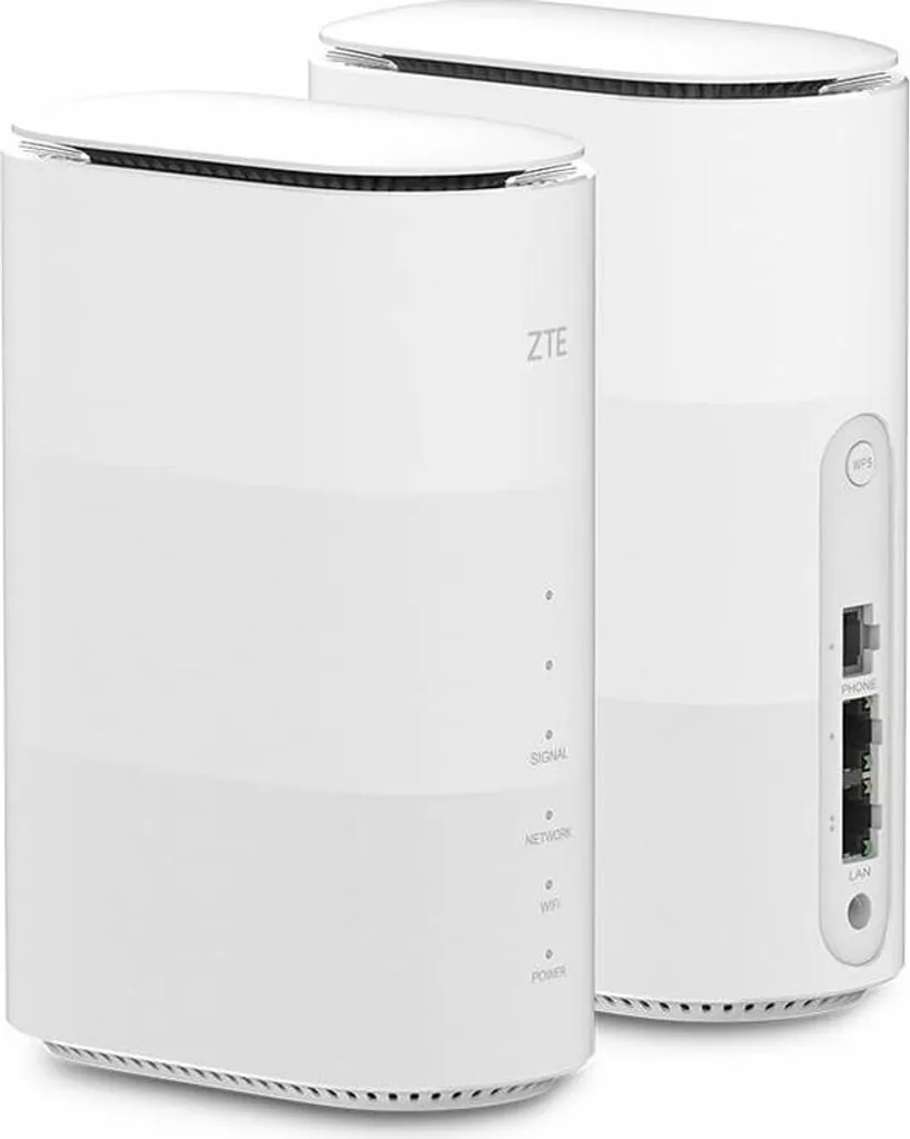 ZTE G5B Routeur Wi-Fi 6 AX3000 Gigabit Dual-Band Blanc pour Fibre
