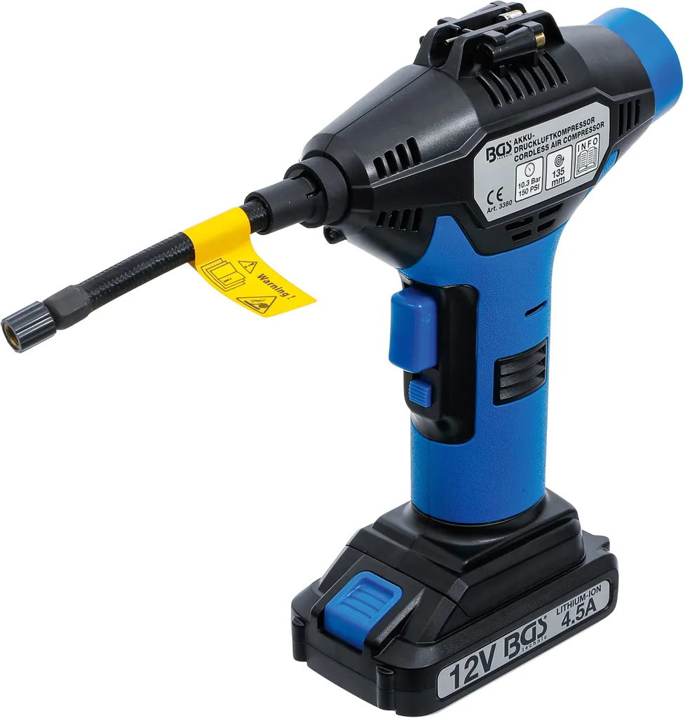 Compresseur sans fil BGS 3380 : fini la fatigue des pompes à main