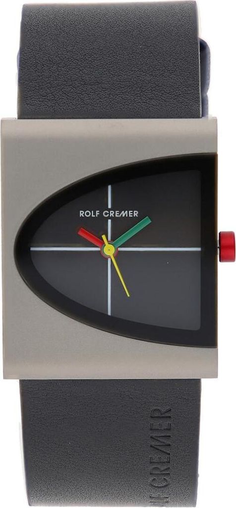 Rolf Cremer Uhr Arch 505302 Lederband, Titan, schwarz, grau