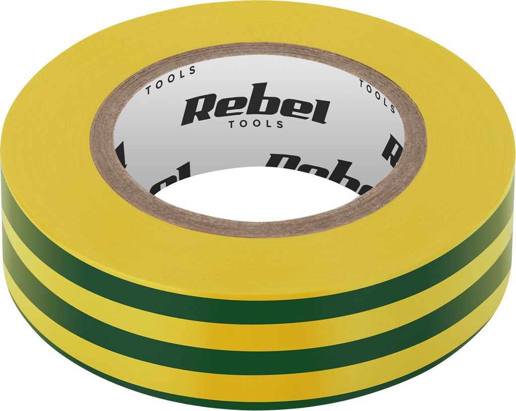 REBEL Isolierklebeband (0,13 mm x 19 mm x 20 yd) gelb-grün