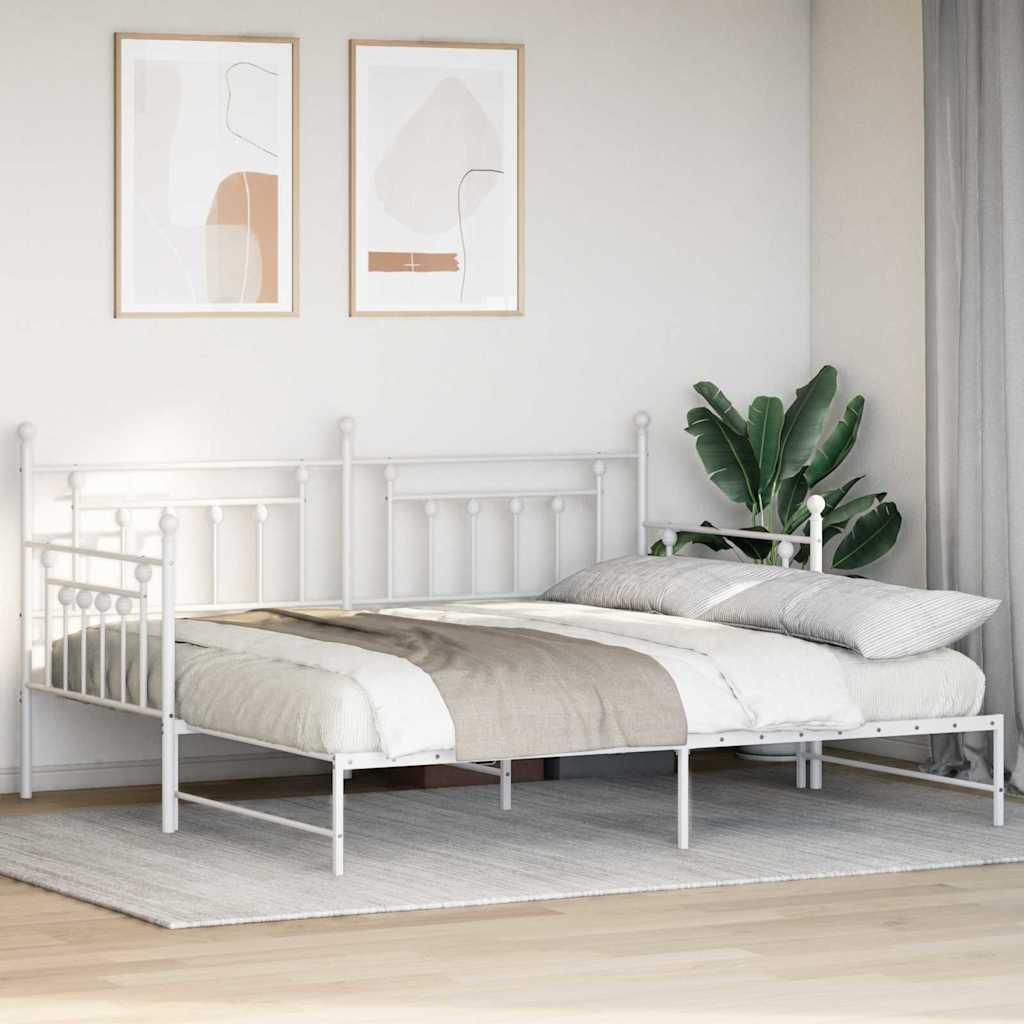 "im Diskont"Tagesbett - Einzelbett/Jugendbett - Robust und langlebig -rahmen Weiß 90x190cm Stahl - Klassische Betten NeuMöbel1314079