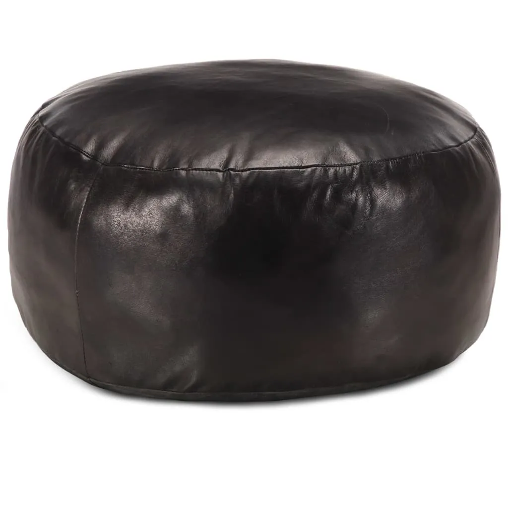 Pouf repose-pieds noir 60x30 cm - Idéal pour salon et coin lecture