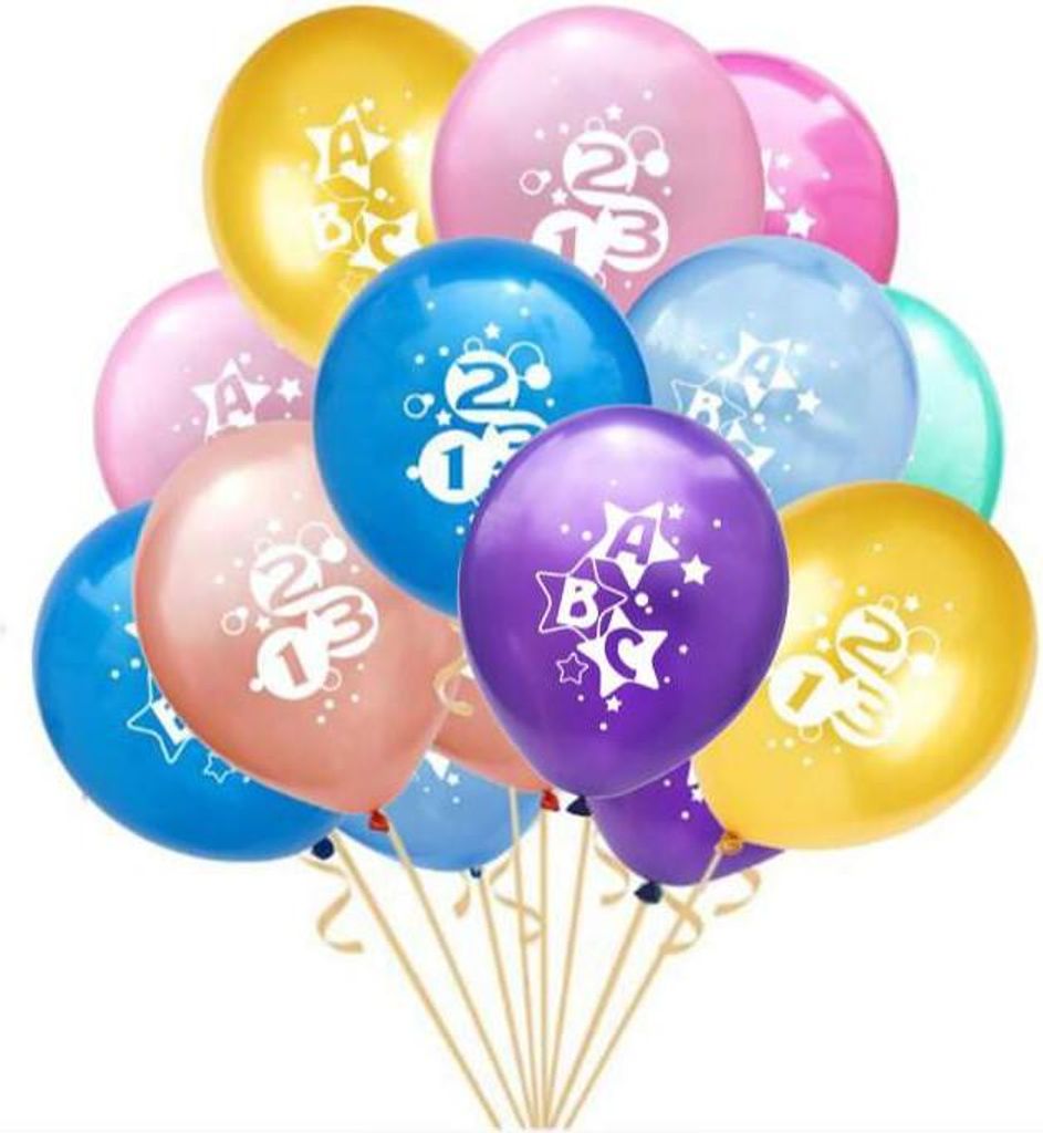 Oblique Unique 10x Luftballons Schuleinführung Einschulung Produktbild 