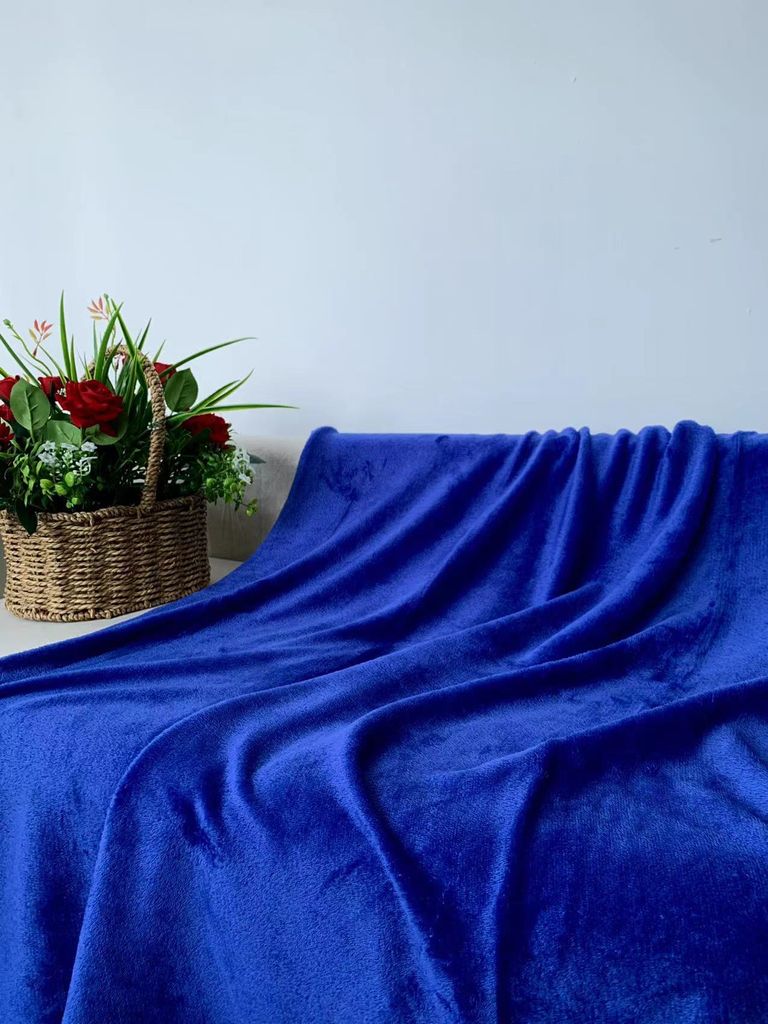 Mikroplüschdecke SOFT, königsblau Maße: 200 x 220 cm