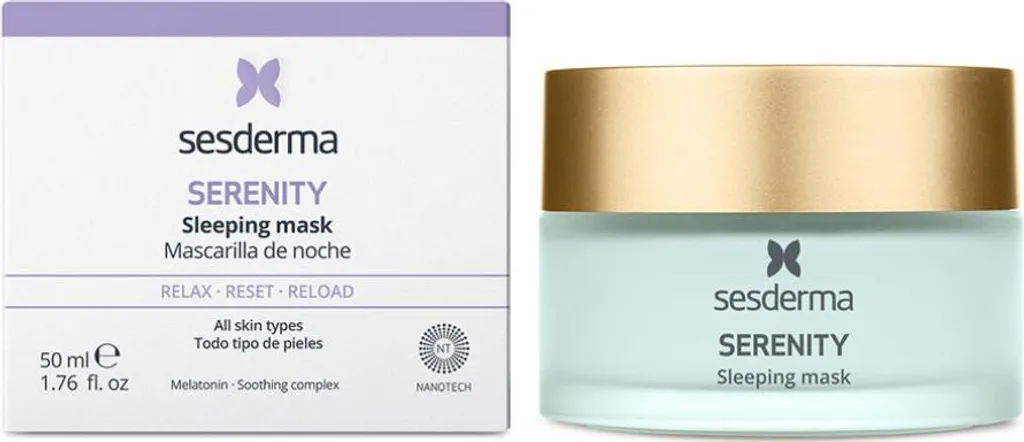 Sesderma Serenity Maschera Notte 50ml: Luminosità per Viso e Décolleté