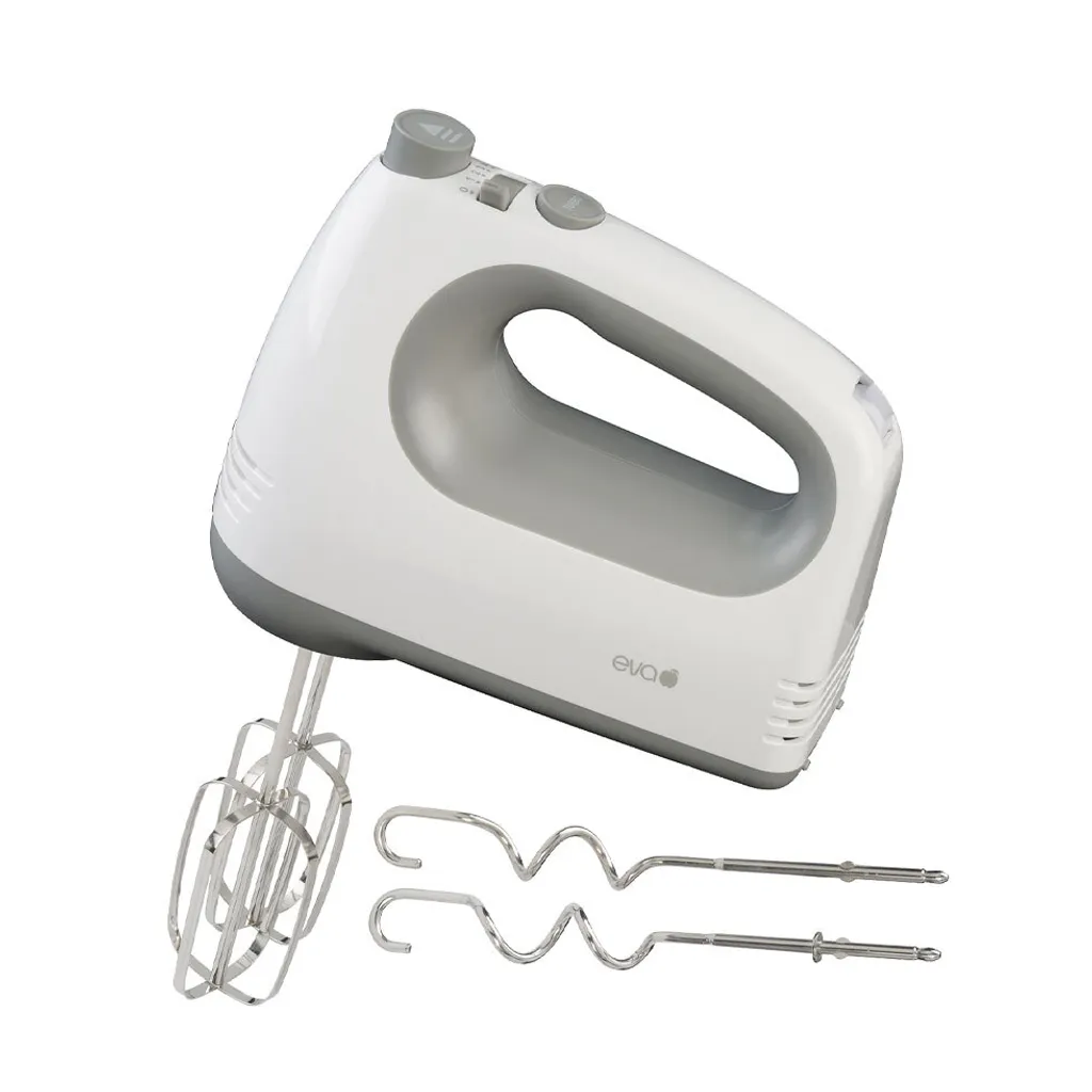 Mixeur à main 400W élégant : lames inox et moteur puissant blanc pur