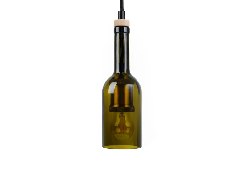 Lampe suspendue Olive avec finition mate - Suspension métal 30cm E27