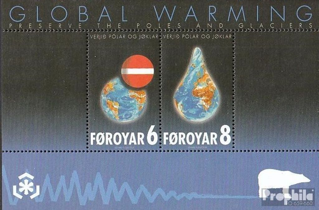 Briefmarken Dänemark - Färöer 2009 Mi Block24 (kompl.Ausg.) postfrisch Schutz der Polargebiete