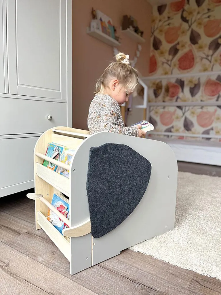 Banc Coffre à Jouets éléphant Faune et Flore Mobile sur 4 Roulettes Pro