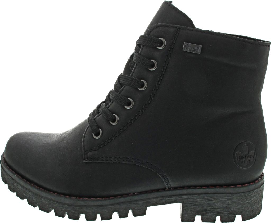 Rieker Schnürstiefel - Tiefschwarz Kunstleder Größe: 39 Produktbild 100