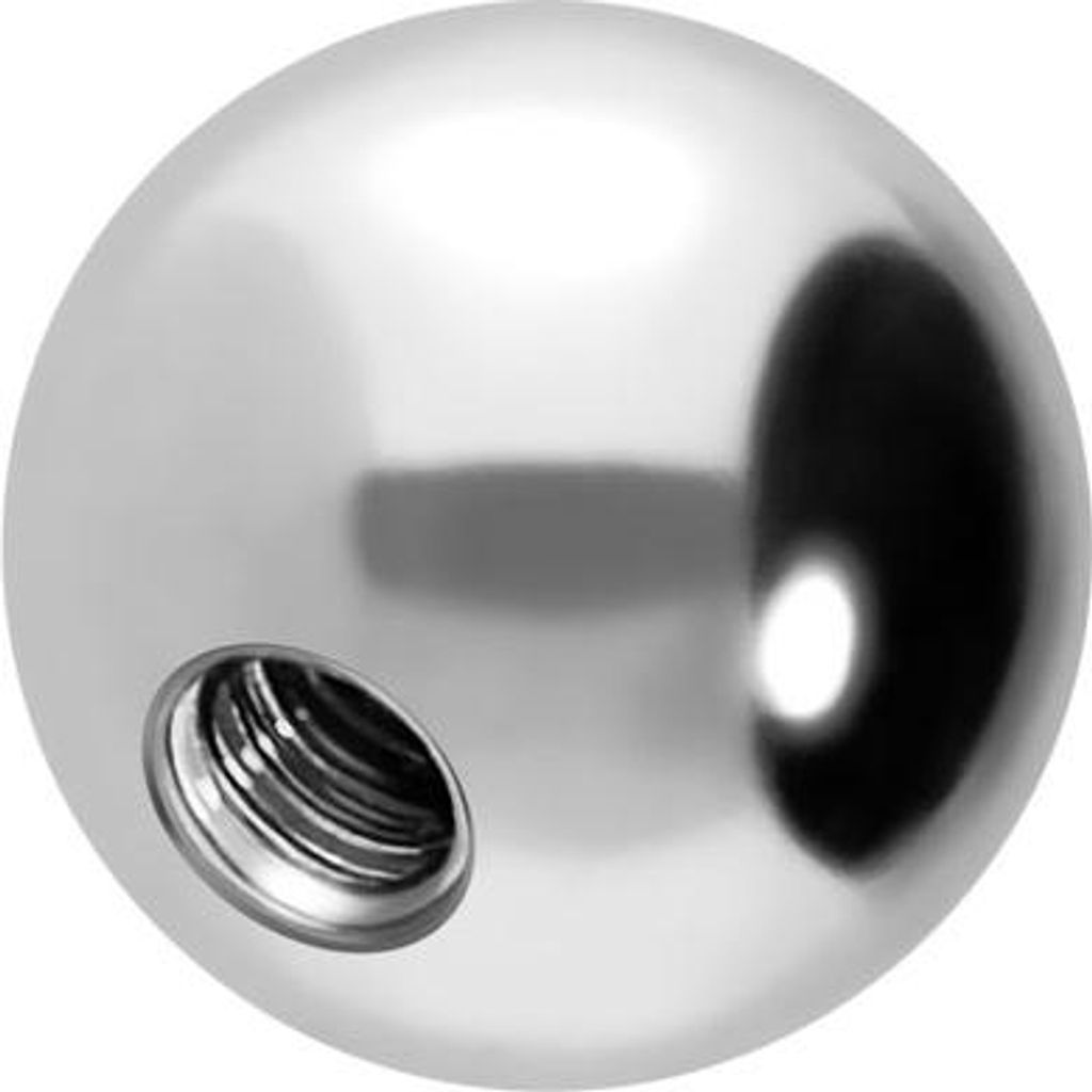 Titan Schraubkugel Silber Gewinde: 1,6mm | Kugelgröße: 3mm Produktbild 