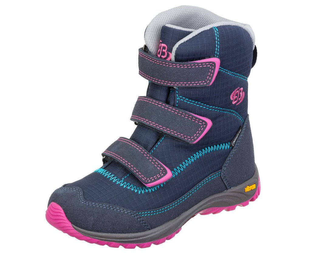 Brütting Arendal V Mädchen Nylon Snow Boots marine, Warmfutter, Comfortex, Klettverschluss