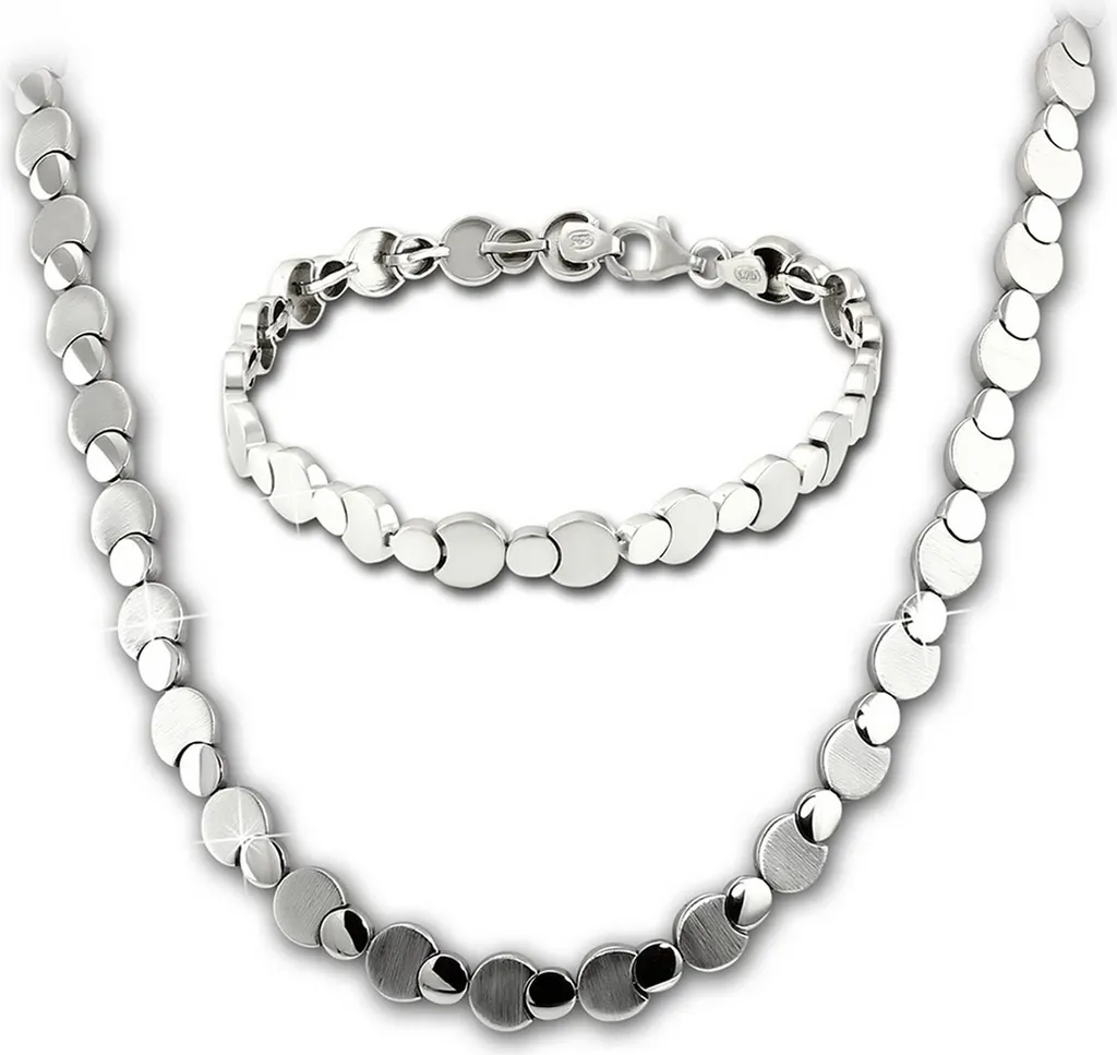 Collier et Bracelet Femme Argent pour Mariage et Soirée SilverDream Set