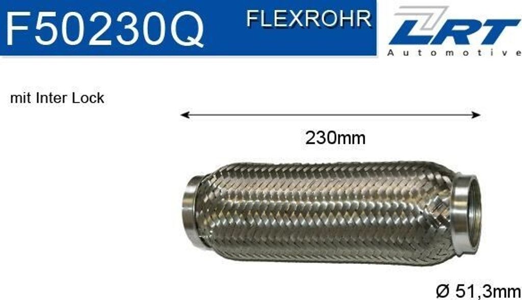 LRT F50230Q Flexrohr Abgasanlage Auspuffrohr Produktbild 