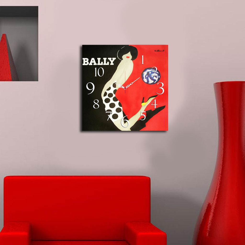 Opviq, Msk- HMA3181, Bunt, Wanduhren, 40 x 40 cm, 100% MDF (Dicke: 5 mm)