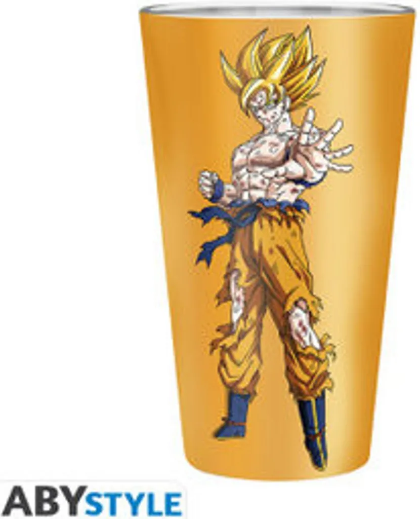 Design Interni Dragon Ball - Quadro in Vetro Goku SSJ per Ufficio e Casa