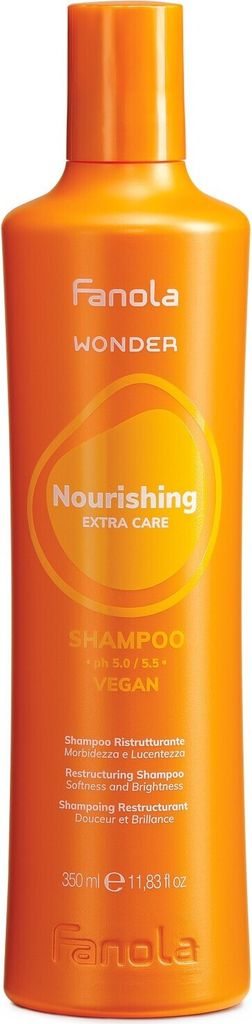 Fanola Wonder Nourishing Extra Care Shampoo Pflegeshampoo für Feinheit und Glanz des Haars 350 ml