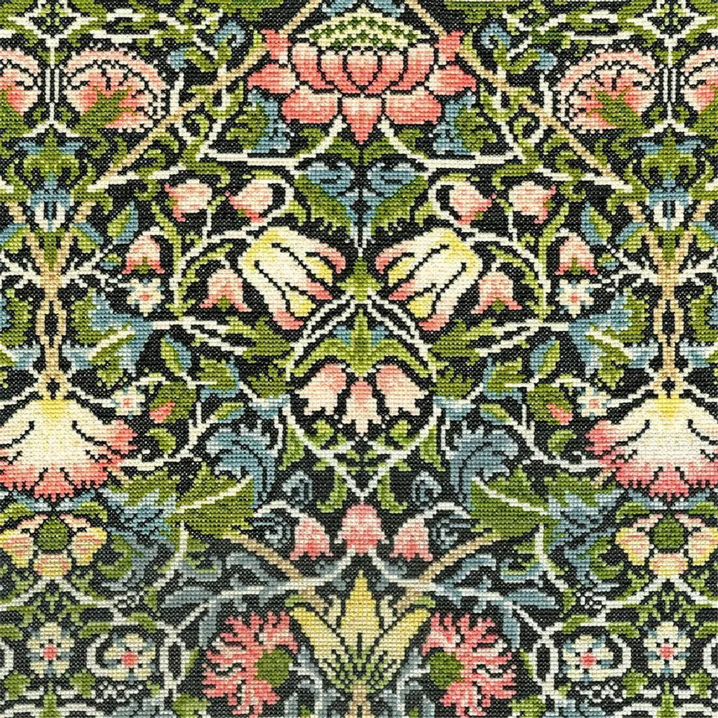 Kit Point de Croix Compté Bell Flower - Broderie Décorative 31x31cm