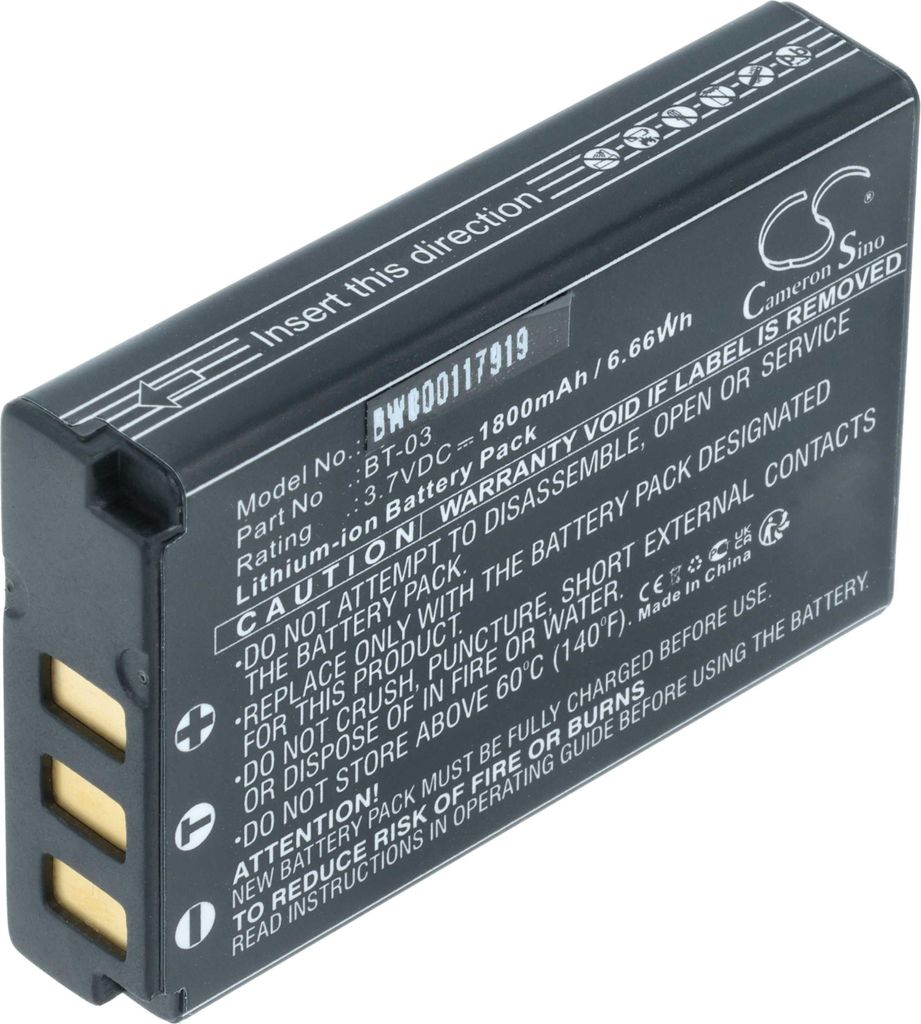 vhbw Akku kompatibel mit Zoom Q8 Kamera (1800 mAh, 3,7 V, Li-Ion)