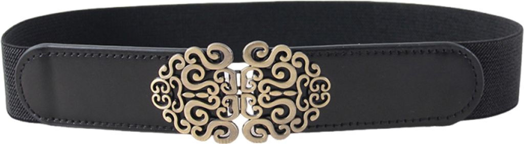 Damen Lazy Belt Retro Style Kunstleder Taillengürtel Unsichtbarer elastischer Bund Kleid Hemd Top Mode Accessoires