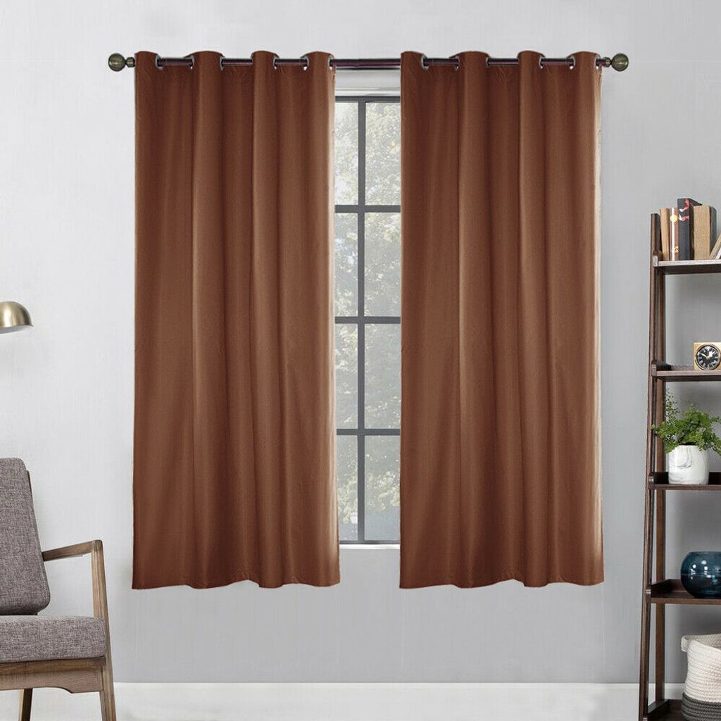 Topchances Outdoor Vorhang Wasserdicht,Blickdicht Vorhang Winddicht UV Schutz Sonnenschutz Gardinen fš¹r Balkon Garten Hof £šBraun, 54*96in£