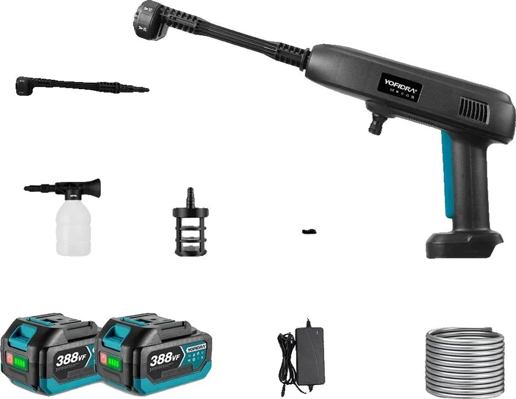 Laveur portatif 200 bars : fini les câbles avec ce pistolet sans fil