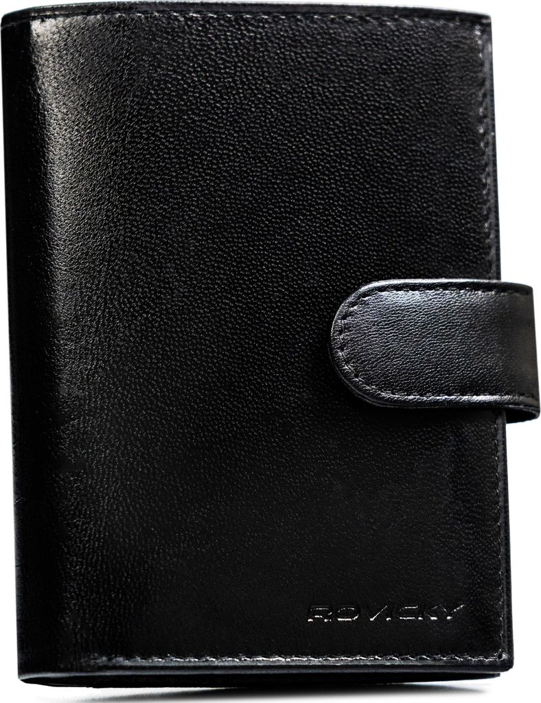 Herren Leder Geldbörse 324L-GA-BL-2914 Schwarz