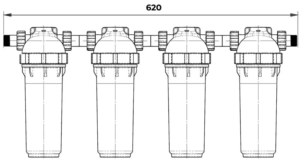 Solution de filtration d'eau Dafi : boîtier complet avec clé d'accès - 7