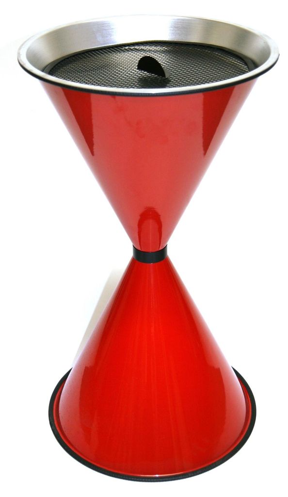 Standaschenbecher Diabola 71x40cm rot SZAGATO Germany Aschenbecher für draußen mit Deckel Standaschenbecher Stand Aschenbecher outdoor