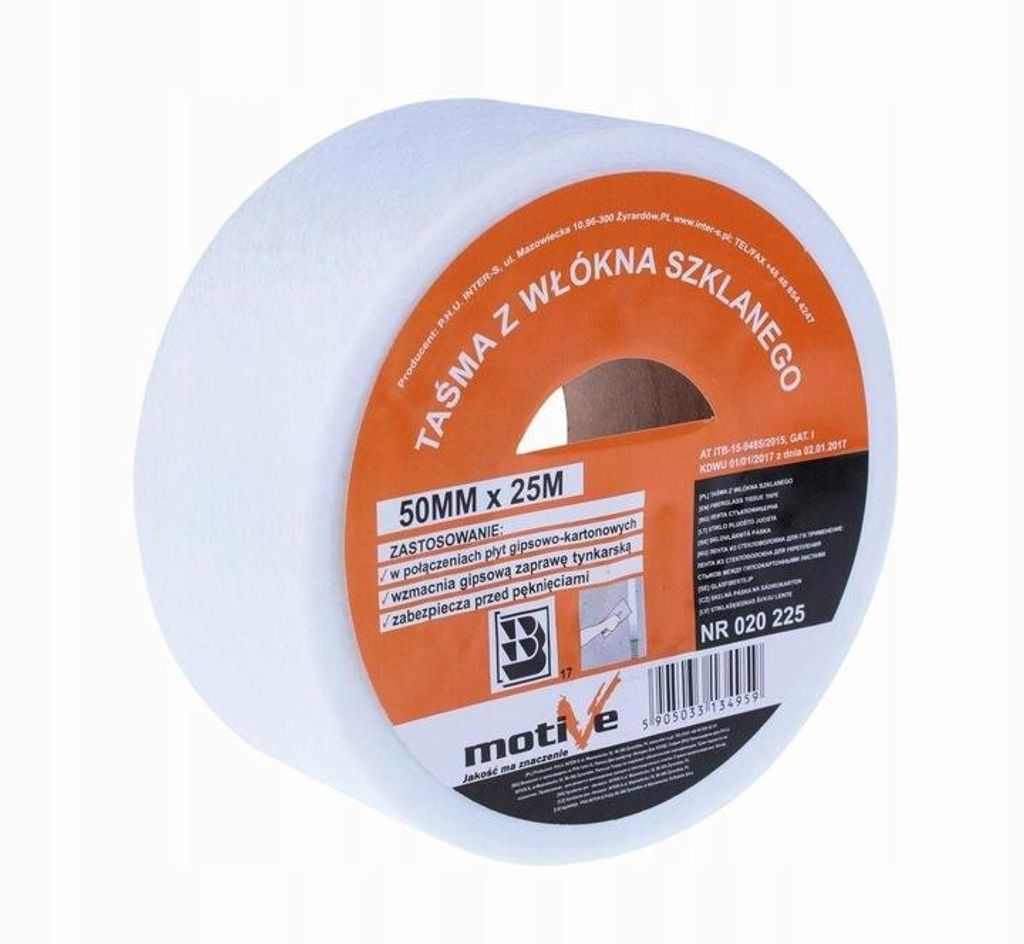 Taśma z włókna szklanego 50 mm x 25 m DO ŁĄCZEŃ GK Zdjęcie produktu 