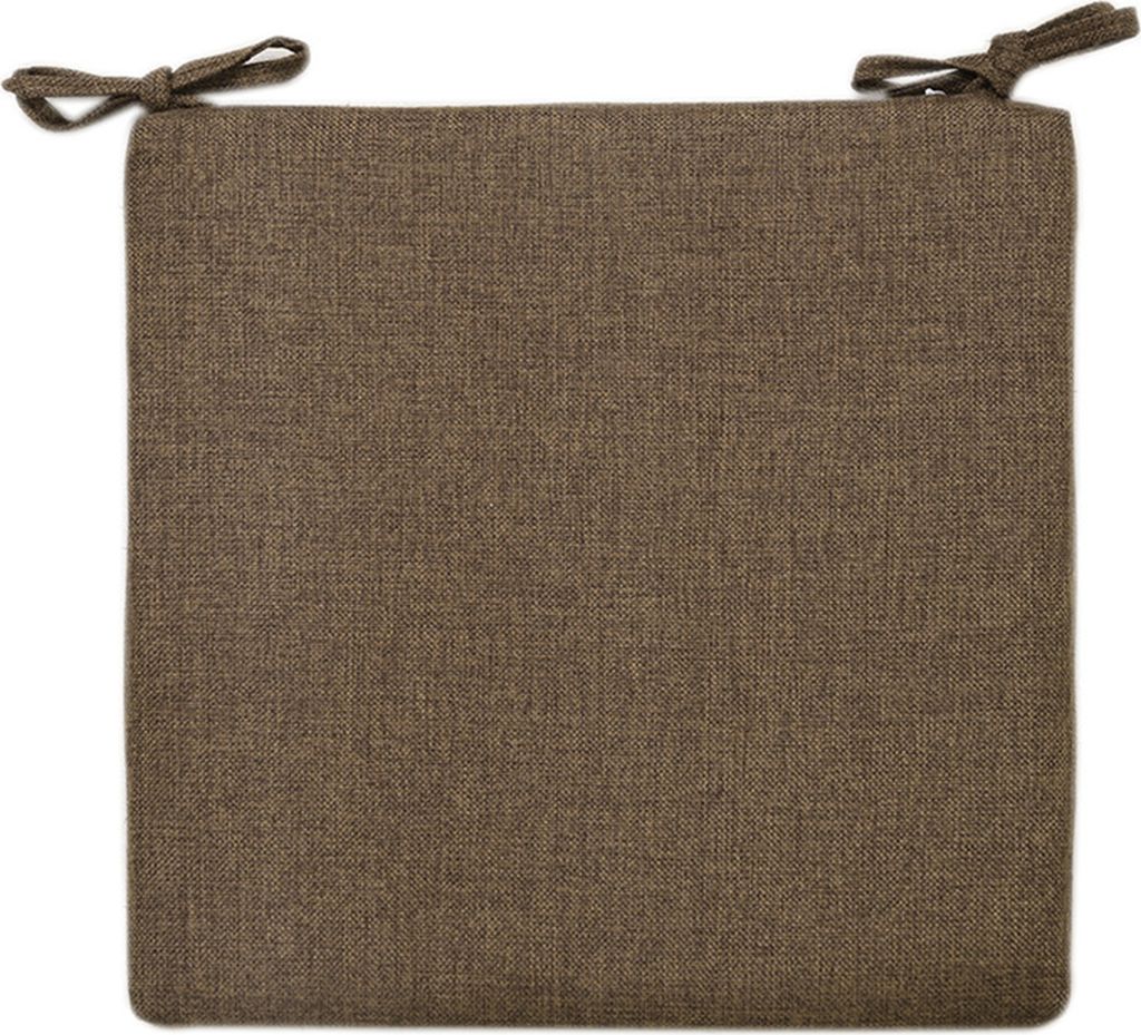 Bequemes Stuhlkissen aus Baumwollleinen, lindert Schmerzen, Druck, Riemendesign, rutschfestes Sitzkissen aus Memory-Schaum