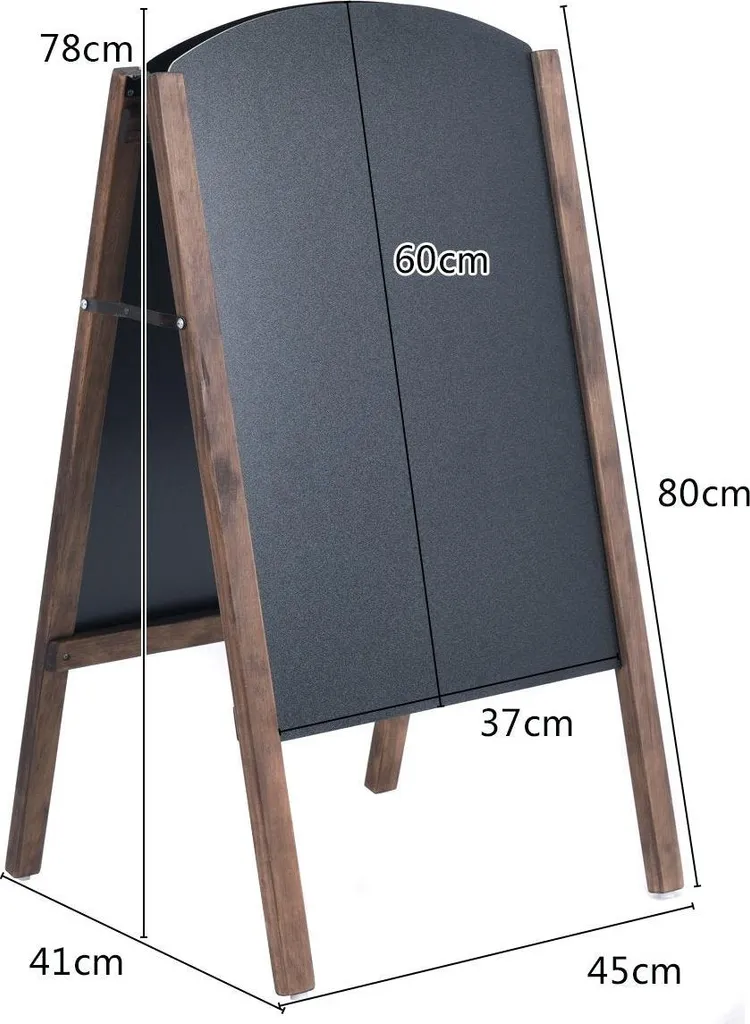 Chevalet de Trottoir en Ardoise Double Face 45x80 cm Style Bistrot Chic - 4