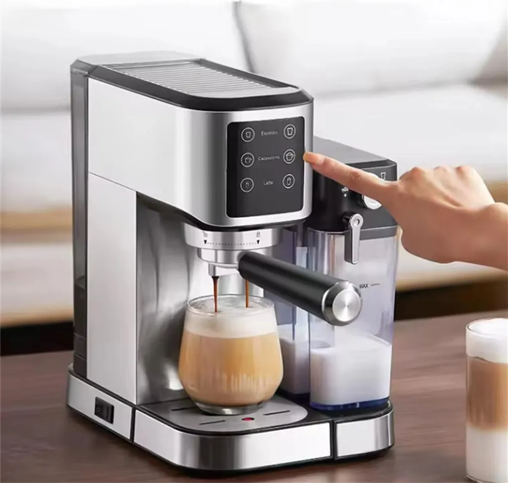 Cafetière espresso manuelle inox avec pompe 20 bars version EU
