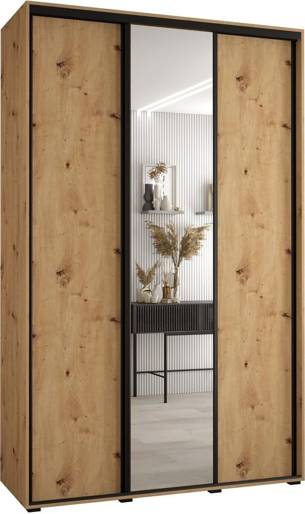 MEBLE KRYSPOL Davos 3 Schrank, drei Türen - 235,2x150x45 cm Produktbild 